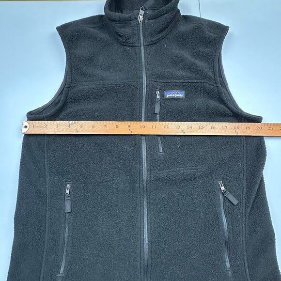 Patagonia Synchilla Vest Mens Medium Black Outdoor Hiking Comfort Classic Nature - Picture 11 of 13